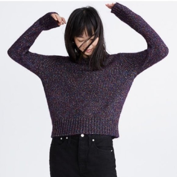 Madewell | Sweaters | Madewell Sweater Xs Shimmer Pullover In Marled  Glitterati Af527 | Poshmark